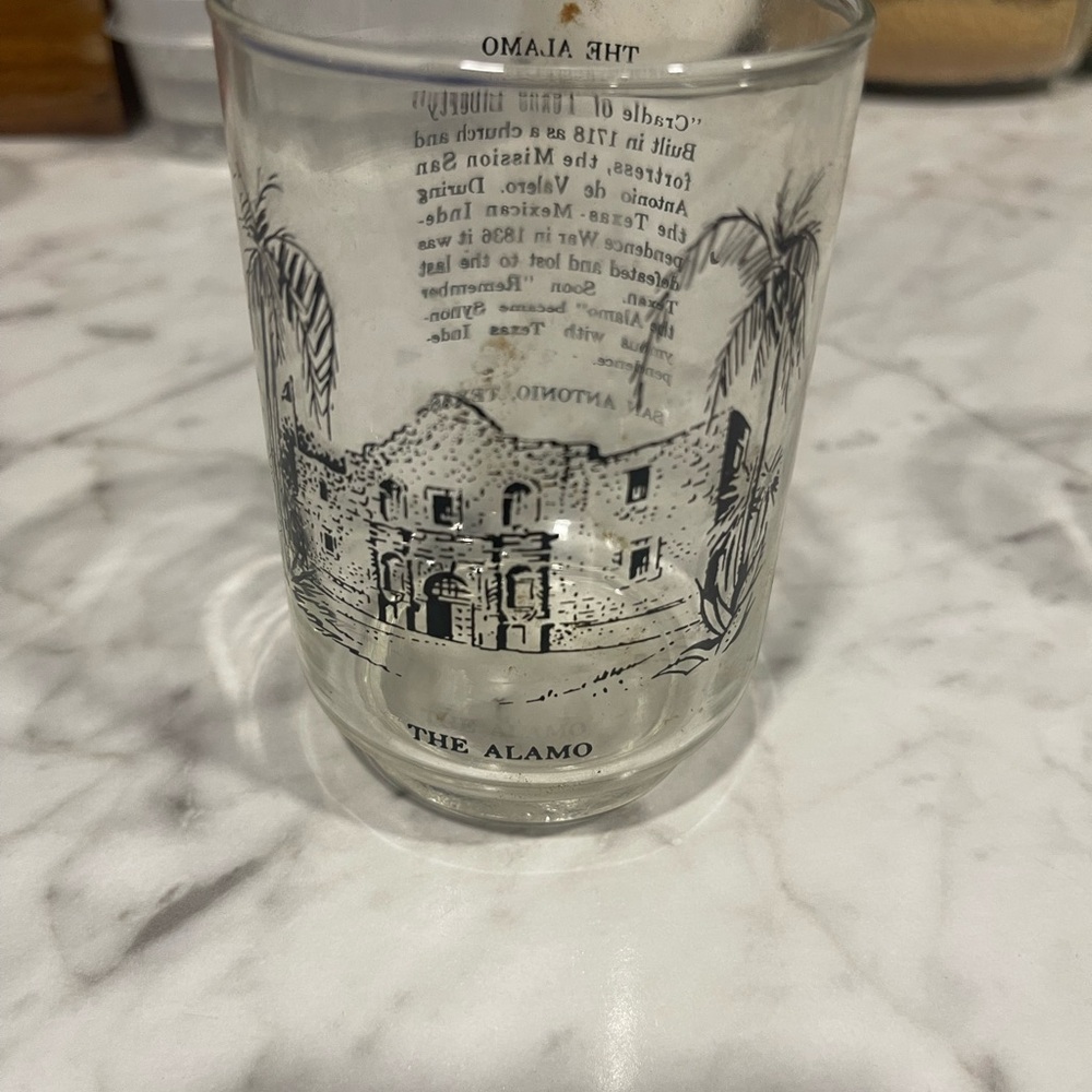 The Alamo Souvenir Glass